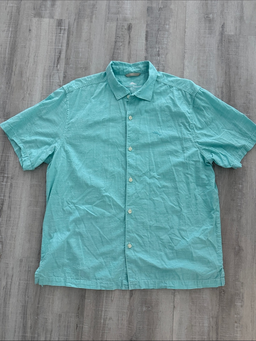 Tommy Bahama Short-Sleeve Button-Up Shirt in Aqua